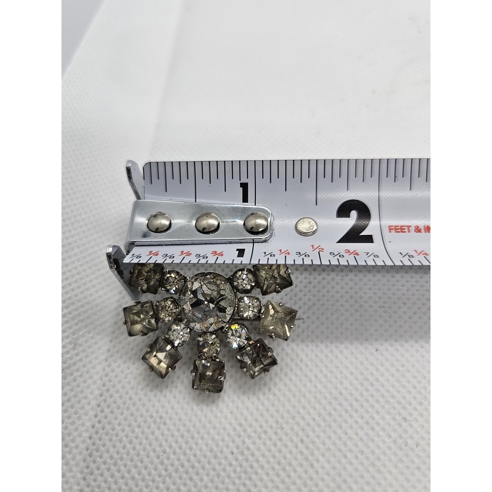 Vintage Rhinestone Brooch Pendant‎ - Picture 6 of 7